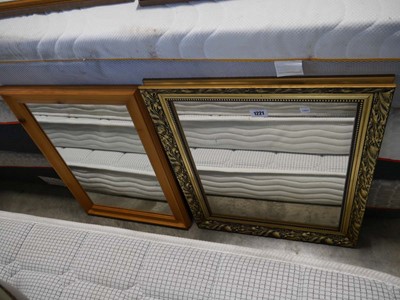Lot 1221 - 1 decorative rectangular gilt framed mirror...