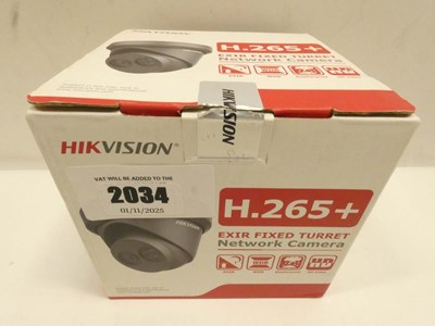Lot 2034 - HikVision H.265+ fixed turret network camera