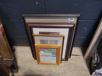 Lot 1233 - 4 pictures incl. print of 3 kings, famous race...