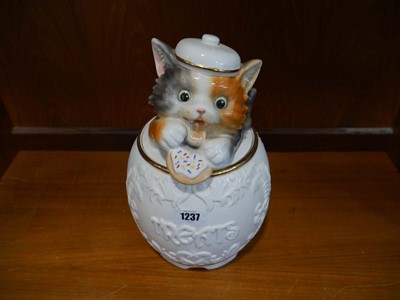 Lot 1237 - Bradford Exchange Purrfect cookie jar