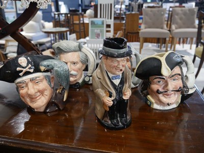 Lot 1238 - Group of Royal Doulton character jugs incl....