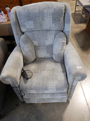 Lot 1146 - Modern grey upholstered electric reclining...