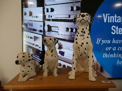 Lot 1240 - Collection of Dalmatian themed ornaments by...