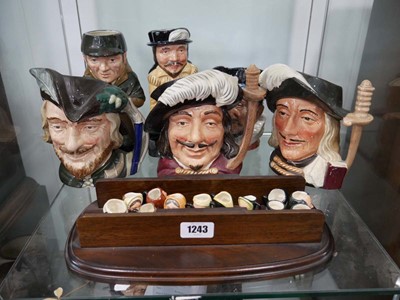 Lot 1243 - Shelf containing assorted Royal Doulton...