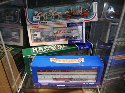 Lot 1262 - 4 boxed scale models including 2 Corgi H E...