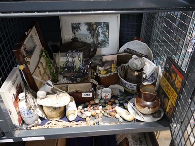 Lot 1264 - Cage containing an assortment of various items...