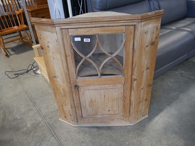 Lot 1275 - Early 20th Century pine hanging single door...