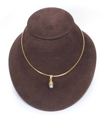 Lot 715 - An 18ct yellow gold snakelink necklace...