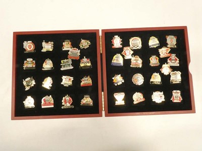 Lot 2064 - Arsenal FC Victory Pin Collection in display case