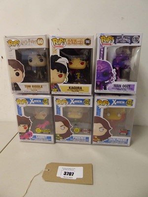 Lot 3368 - 6 x boxed Funko Pop!, includes X-Men, Harry...