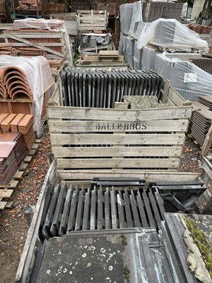 Lot 524 - Ten pallets and stillages with a range of grey...