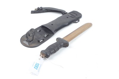 Lot 1093 - Polaris diving knife, 7½ ins serrated blade,...