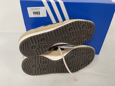 Lot 1002 - Adidas sl 72 OG trainers in beige size UK4 -...