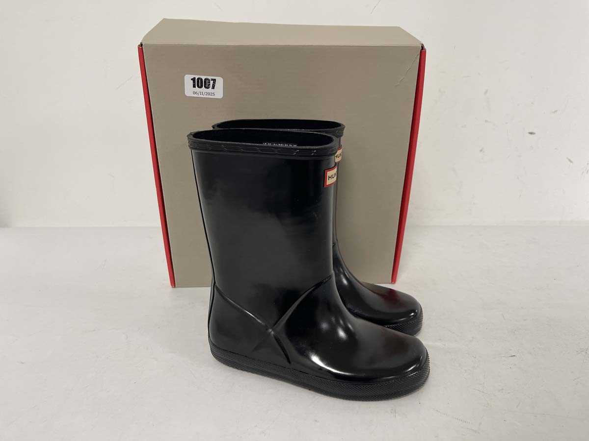 Lot 1007 - Hunter kids first classic gloss wellington...