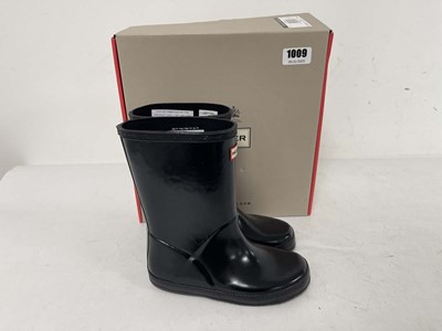 Lot 1009 - Hunter kids first classic gloss wellington...