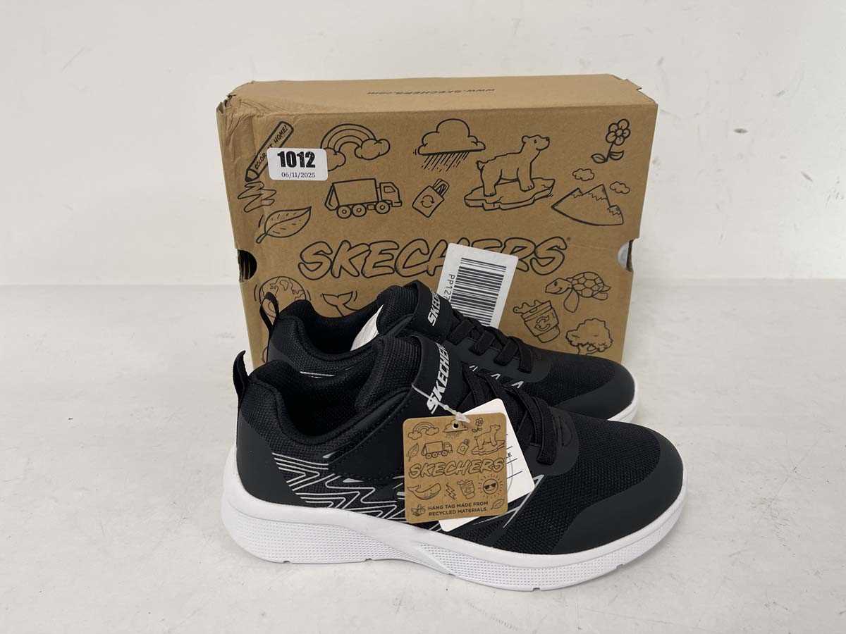 Lot 1012 - Sketchers children's micropspec trainers in...