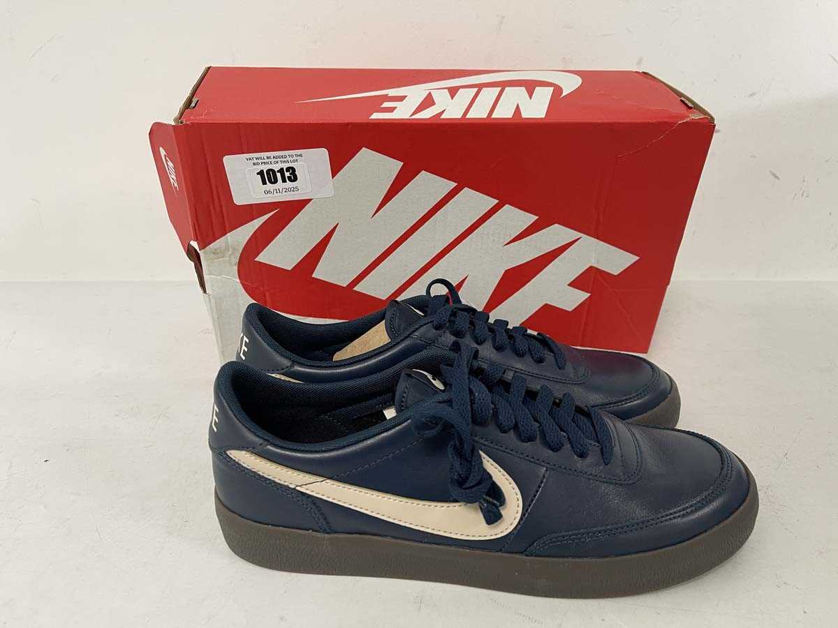 Lot 1013 - Nike killshot 2 trainers in navy size UK8.5 -...