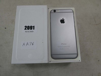 Lot 2091 - Boxed Apple iPhone 6, model no. A1549