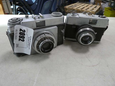 Lot 2092 - Vintage Ilford Sports Man camera together with...