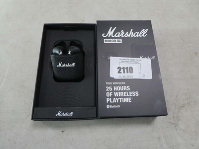 Lot 2110 - Boxed pair of Marshall Minor 3 noise...