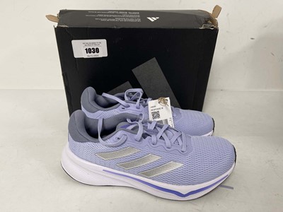 Lot 1030 - Adidas response trainers in lilac size UK6 -...