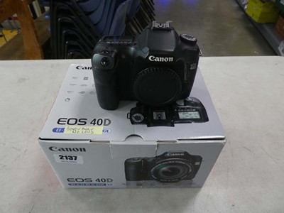 Lot 2137 - Canon EOS 40D body only camera, no lens