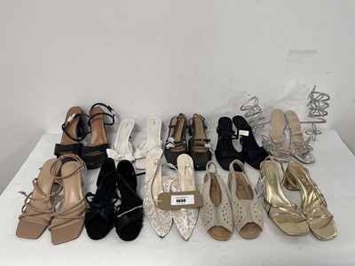 Lot 1039 - 10x Pairs of high heels in various styles to...