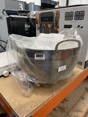 Lot 3027 - Andrew James Maslin pan plus double burner hob