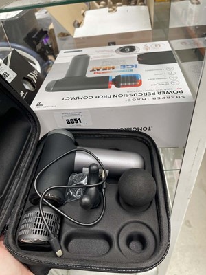 Lot 3051 - 1 boxed plus 1 unboxed Sharper Image massage guns