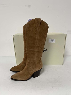Lot 1048 - Of The Hook London texas cognac cowboy boots...
