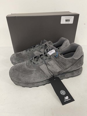 Lot 1051 - New Balance X Stone Island trainers in grey...