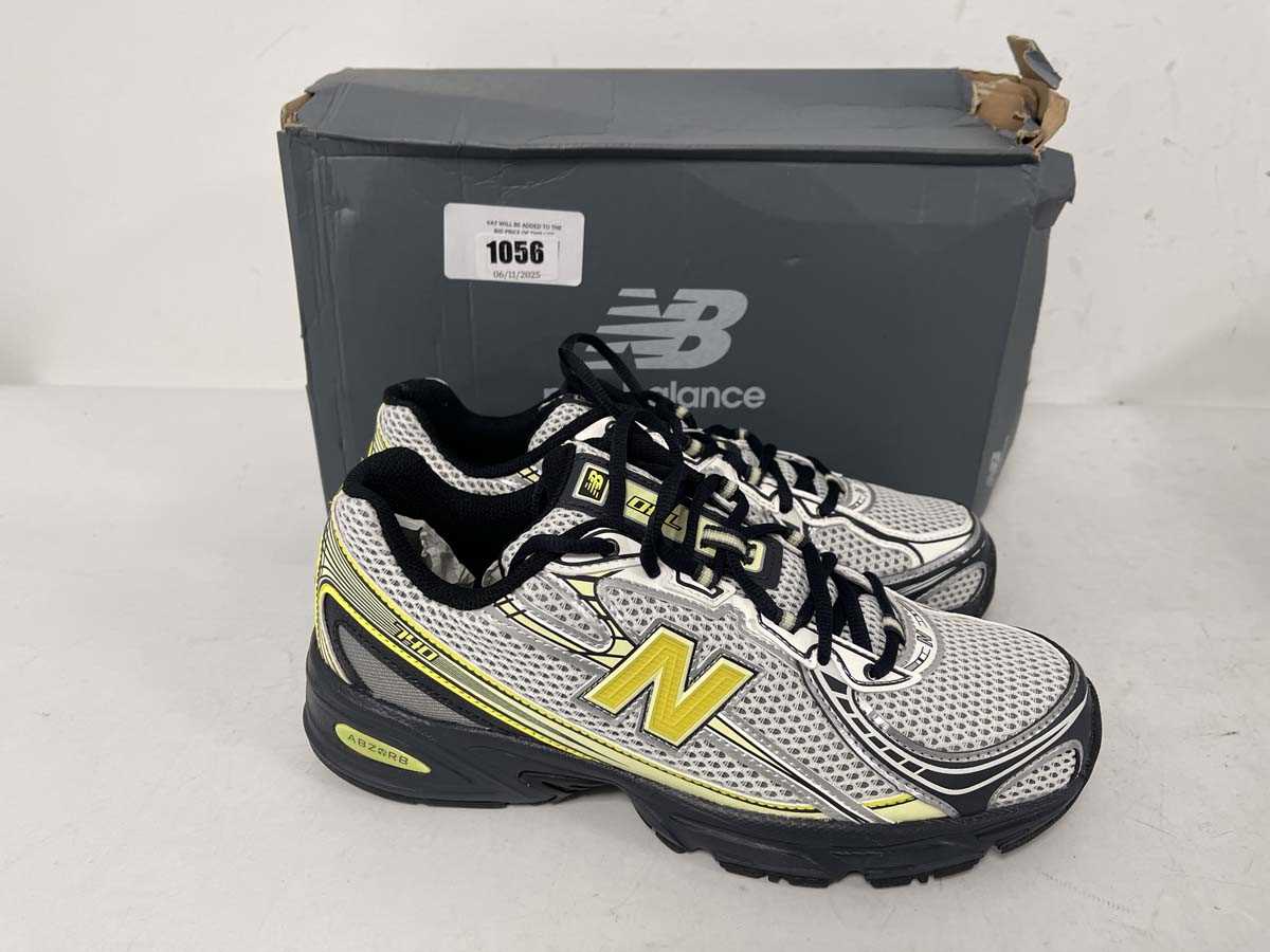 Lot 1056 - New Balance 740 V2 trainers in white size...