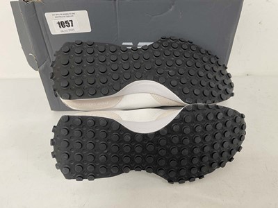 Lot 1057 - New Balance 327 trainers in white size UK9 -...