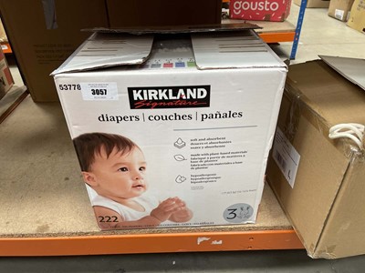 Lot 3057 - Box of Kirkland nappies