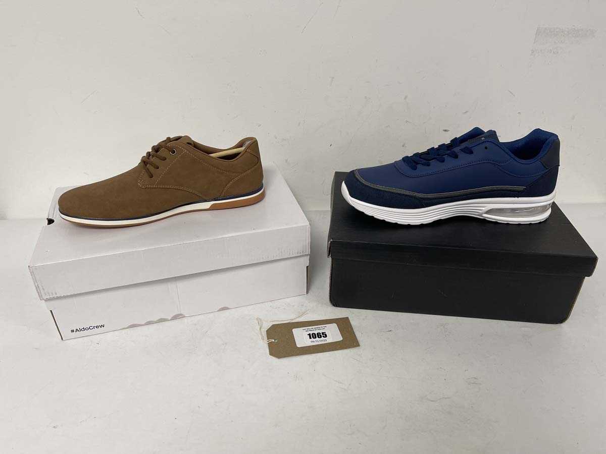 Lot 1065 - 2x Boxed pairs of trainers to include Aldo UK7...