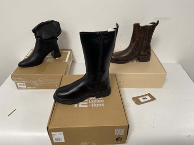 Lot 1066 - 3x Boxed pairs of boots to include Linzi UK6,...