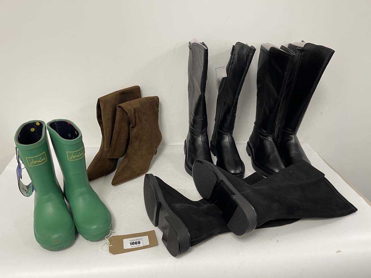 Lot 1069 - 5x Pairs of boots in various styles