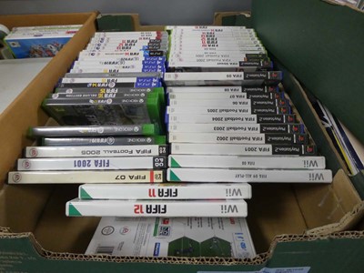 Lot 2218 - Large collection of Fifa video games from PC,...