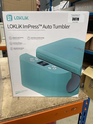 Lot 3078 - LOKLik Impress auto tumbler heat press