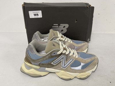 Lot 1075 - New Balance 9060 trainers in beige size UK10 -...