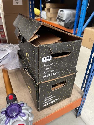 Lot 3145 - 2 boxes of Kirby cleaner accessories