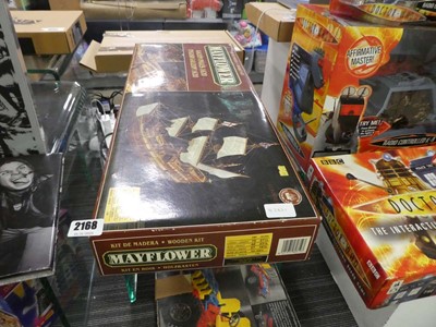 Lot 2168 - Boxed wooden model kit of The Mayflower ship