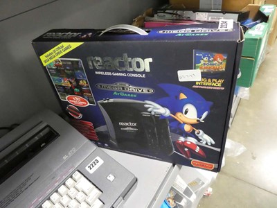 Lot 2224 - Reactor plug & play wireless gaming console...