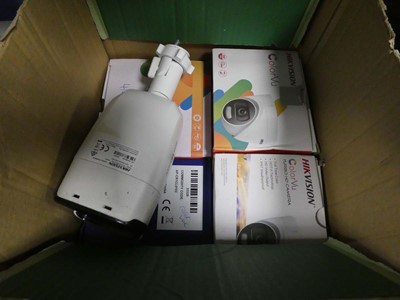 Lot 2231 - Box containing Hikvision cameras
