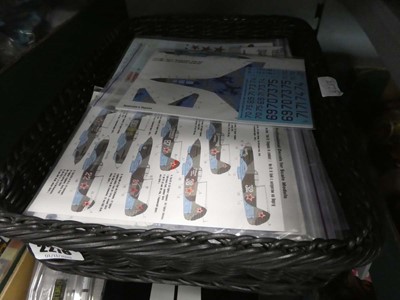 Lot 2276 - Box containing model aircraft decals