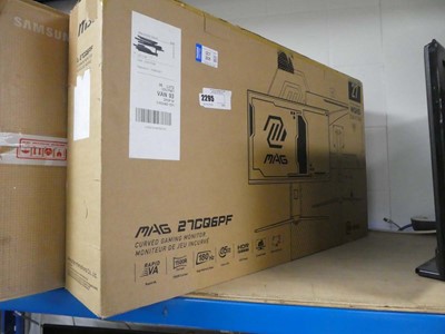 Lot 2295 - Boxed Mag 27CQ6PF curved gaming monitor (27")
