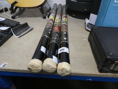 Lot 2325 - Three rain sticks from Meinl Percussion