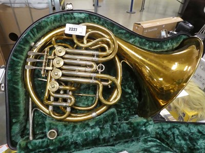 Lot 2327 - French Horn in a case
