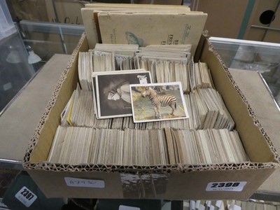 Lot 2398 - Collection of various cigarette cards, tea...