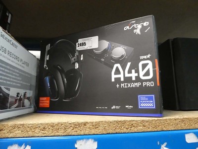 Lot 2495 - Astro A40 Gaming headset and Mixamp Pro...